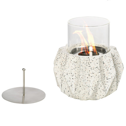 Portable table fire bowl - gray Mgo indoor/outdoor