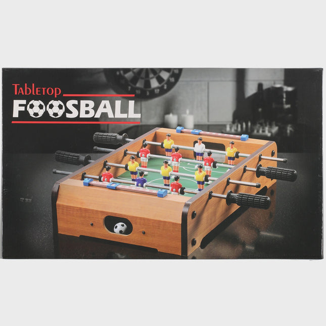 Tischfußballspiel, MDF, 51x51x10 cm, 2 Bälle inklusive