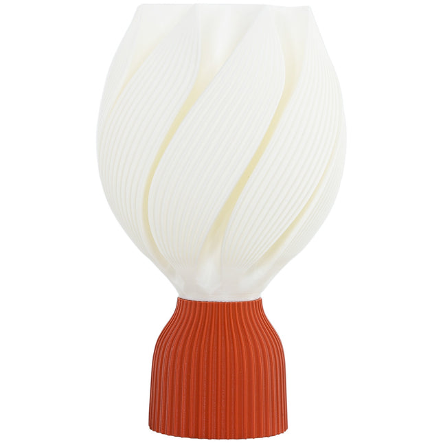 LED-Tischleuchte mit 3D-Blumen-Lampenschirm, Weiß