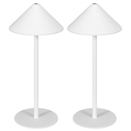 Set of 2 table lamps, touch control, 3 light colors
