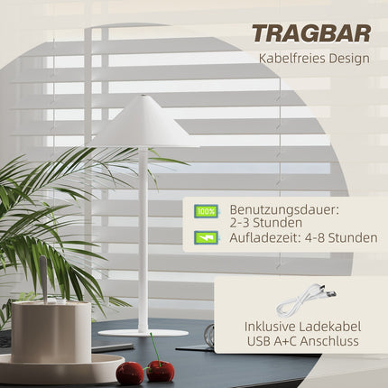 Set of 2 table lamps, touch control, 3 light colors
