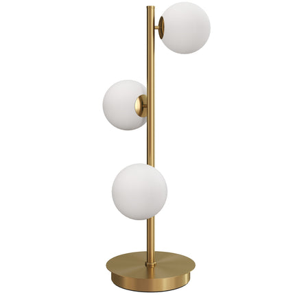 Table Lamp with 3 Globes, Brass Finish, G9 Sockets, 53 cm