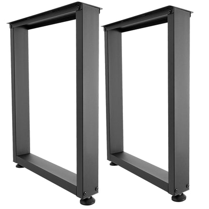 Table Legs Set Of 2, 750 x 600 mm Carbon Steel, Black