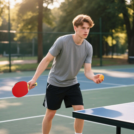 Table Tennis Set: 4 Paddles, 8 Balls, Carry Bag