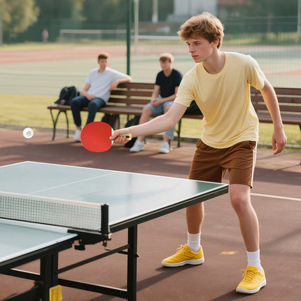 Table Tennis Set: 4 Paddles, 8 Balls, Carry Bag