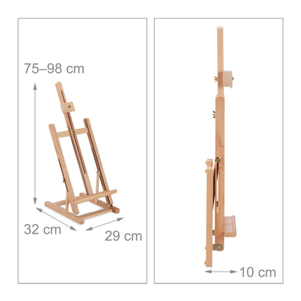 Table easel SAVERIO beech wood