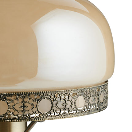 Stolní lampa v antickém stylu béžová