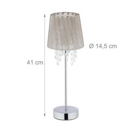 Tischlampe Organza Kristall