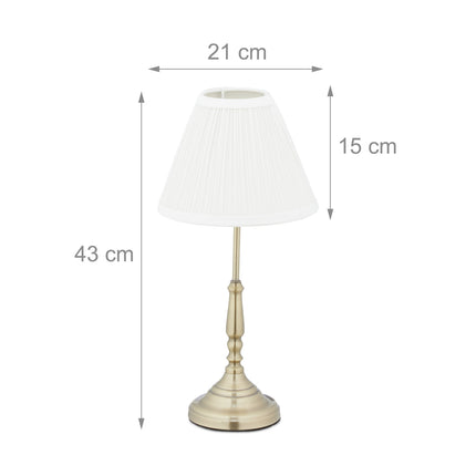 Lampe de table or blanc