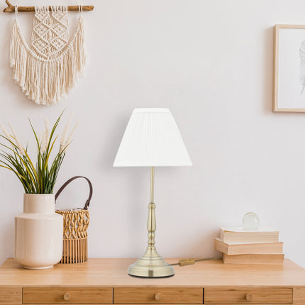 Lampe de table or blanc