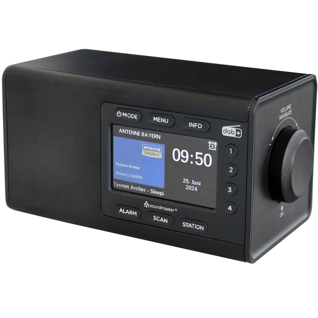 Tischradio Farbdisplay Stationstasten DAB900SW Schwarz