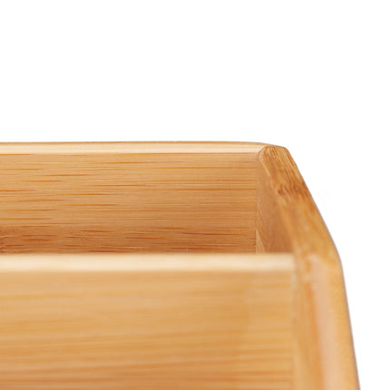 Stolní úložný box z bambusu se 6 přihrádkami