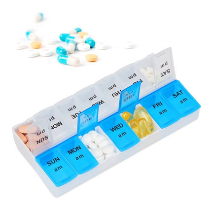 Tablet Box 7 days 2 compartments English