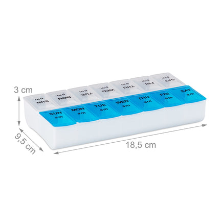 Tablet Box 7 days 2 compartments English