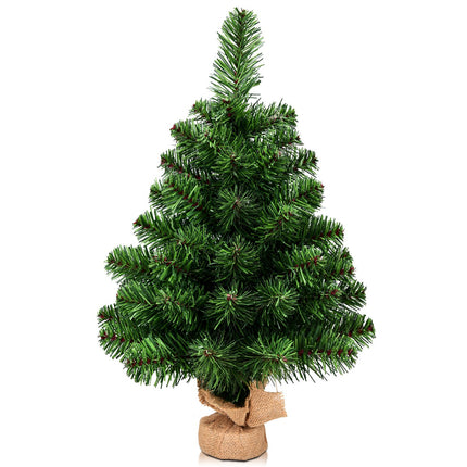 Künstlicher Weihnachtsbaum für den Tisch, 60 cm, Batteriebetrieben, 67 Zweige