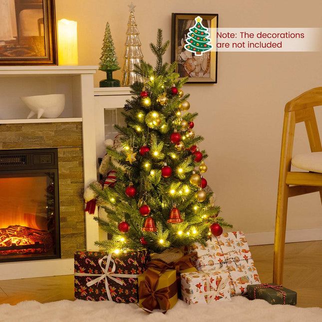Tisch-Weihnachtsbaum, 90 cm, batteriebetrieben, 50 warmweiße LEDs