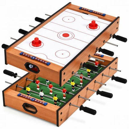 Tischkicker und Airhockey 2-in-1-Spielset