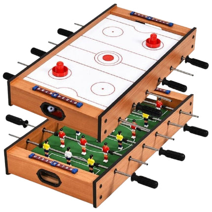 Tischkicker und Airhockey 2-in-1-Spielset