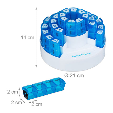 Tablet packaging for 1 month