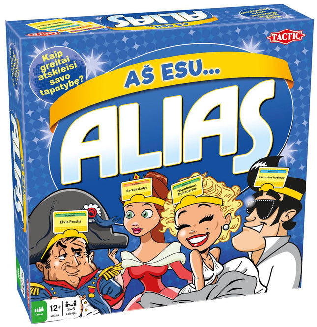 Taktisches Brettspiel Alias Ich bin (in litauischer Sprache)