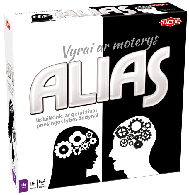 Taktisches Brettspiel Alias Frauen gegen Männer (auf Litauisch)