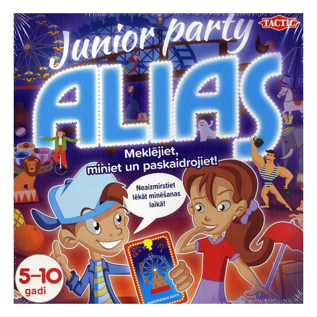 Taktisches Brettspiel Spēle "Party Alias Junior" (Auf Lettisch)