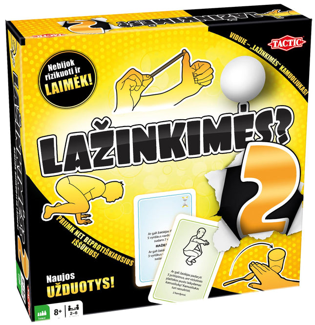 Taktisches Brettspiel "Wanna Bet? 2" (auf Litauisch)