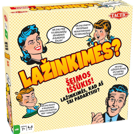 Tactic Board Game Wanna Bet? (In Lithuanian Lang.)