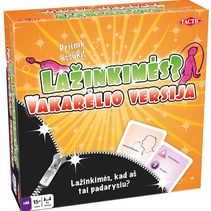 Taktisches Brettspiel Wollen wir wetten? Party (auf Litauisch)