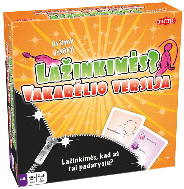Taktisches Brettspiel Wollen wir wetten? Party (auf Litauisch)