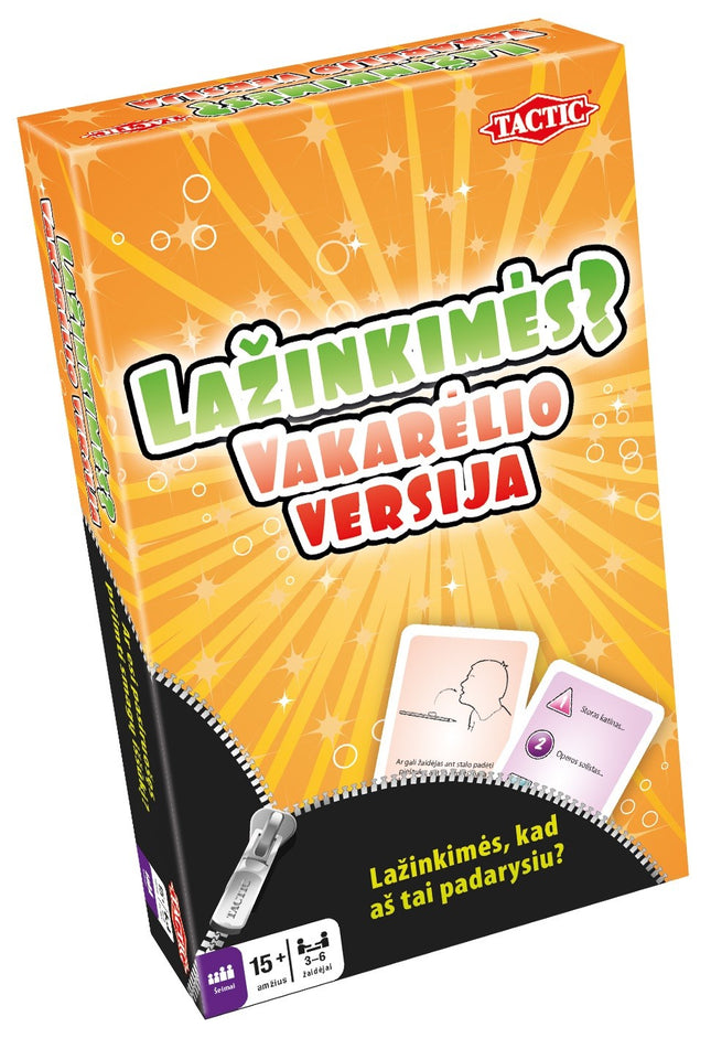 Taktisches Brettspiel "Wanna Bet? Party Travel" (auf Litauisch)