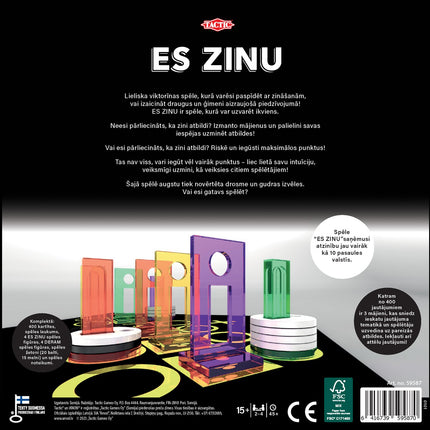 Tactic Brettspiel Iknow 2.0 (auf Lettisch)