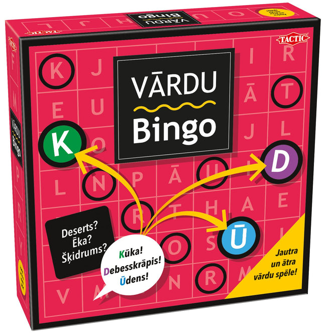 Tactic Brettspielwortbingo (auf Lettisch)