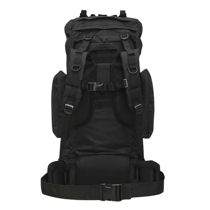Tactical Backpack, 70L, Black, Heavy-Duty