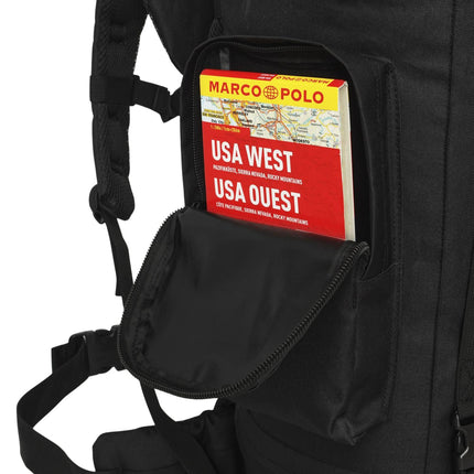 Tactical Backpack, 70L, Black, Heavy-Duty