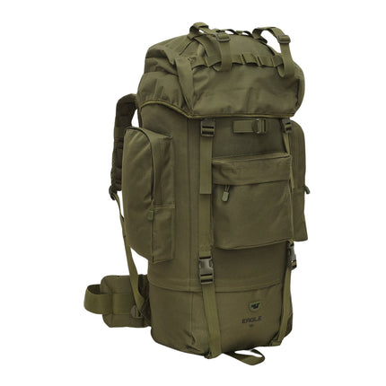 Tactical Backpack, Eagle Green, 70L Capacity