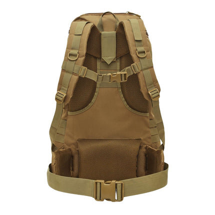 Taktischer Rucksack, Sandfarben, 65 Liter Fassungsvermögen