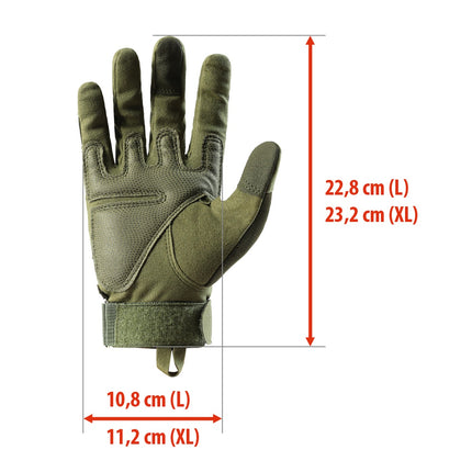 Taktische Handschuhe, grün, Größe L, strapazierfähiges Material