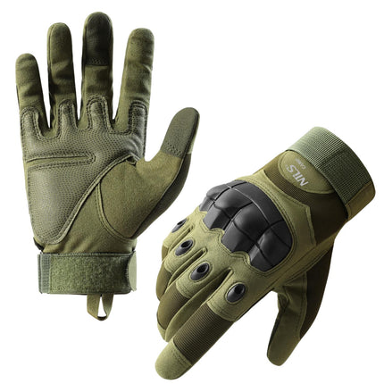 Tactical Gloves, Green, XL, Durable Protection