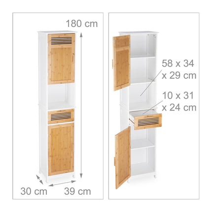Hoher Badezimmerschrank