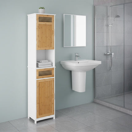 Hoher Badezimmerschrank