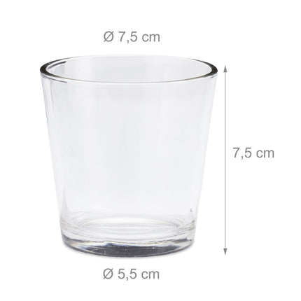 Tea Light Glasses Set of 2
