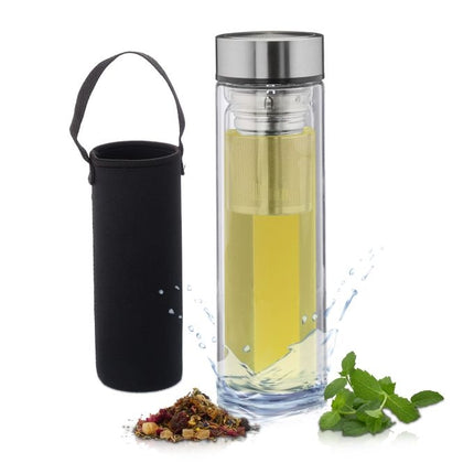 Bouteille à thé avec passoire à emporter avec vous