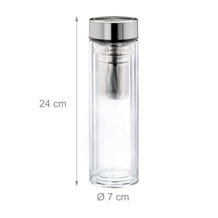 Bouteille à thé avec passoire à emporter avec vous