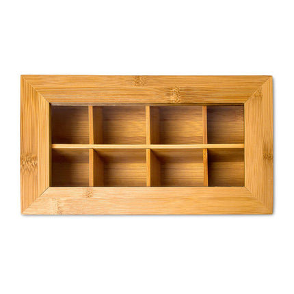 Tea box Bamboo lacquered 6 and 8 compartments