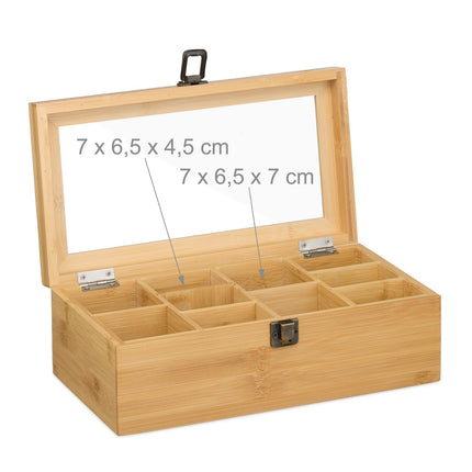 Teebox mit 10 Fächern