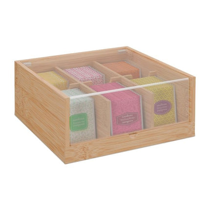 Teebox mit 6 Fächern