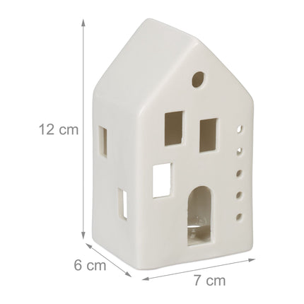 Teehaus aus weißer Keramik