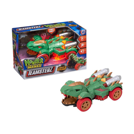 Teamsterz Mighty Machine auto Dino se světlem a zvukem, 12,5 cm