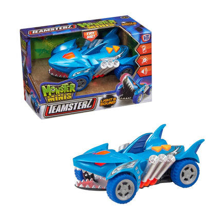 Teamsterz Mighty Machine Shark Car With Light And Sound, 12,5 Cm